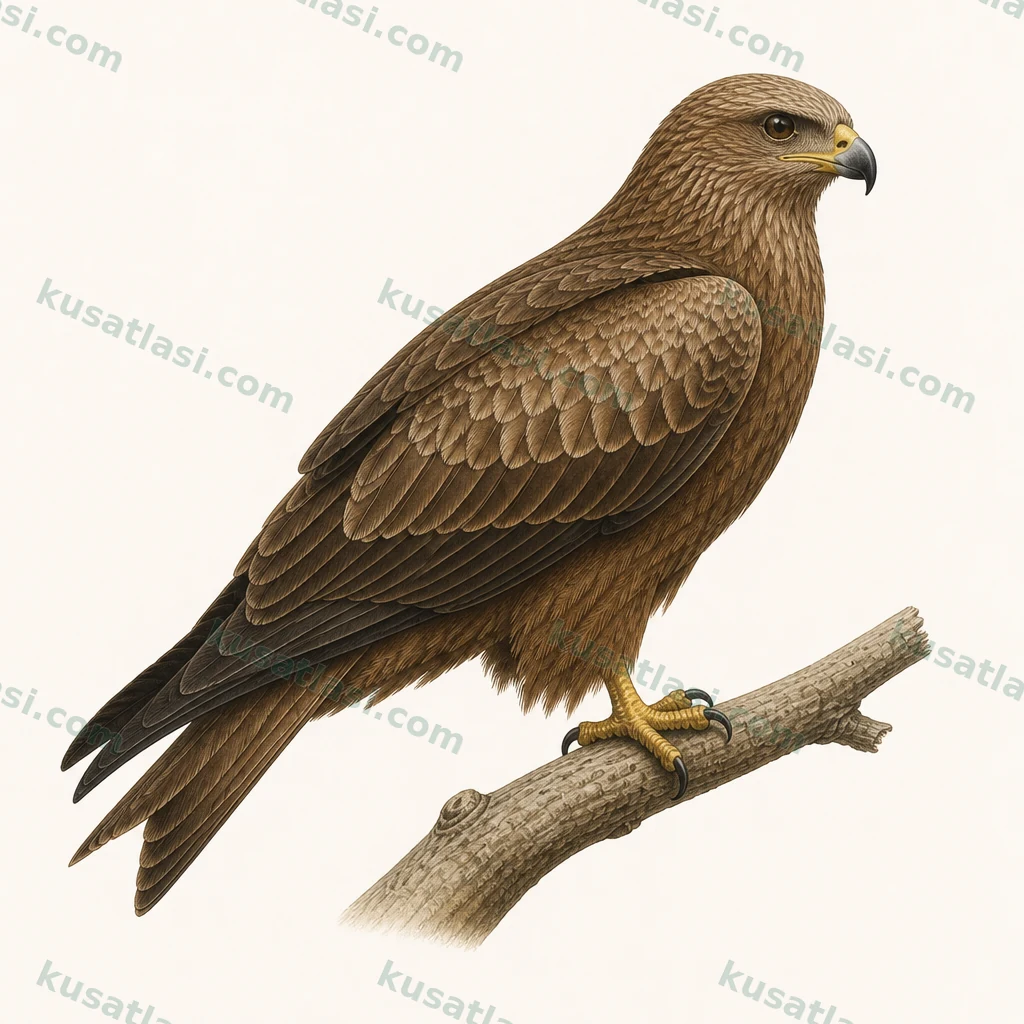 Dişi Kara Çaylak levhası