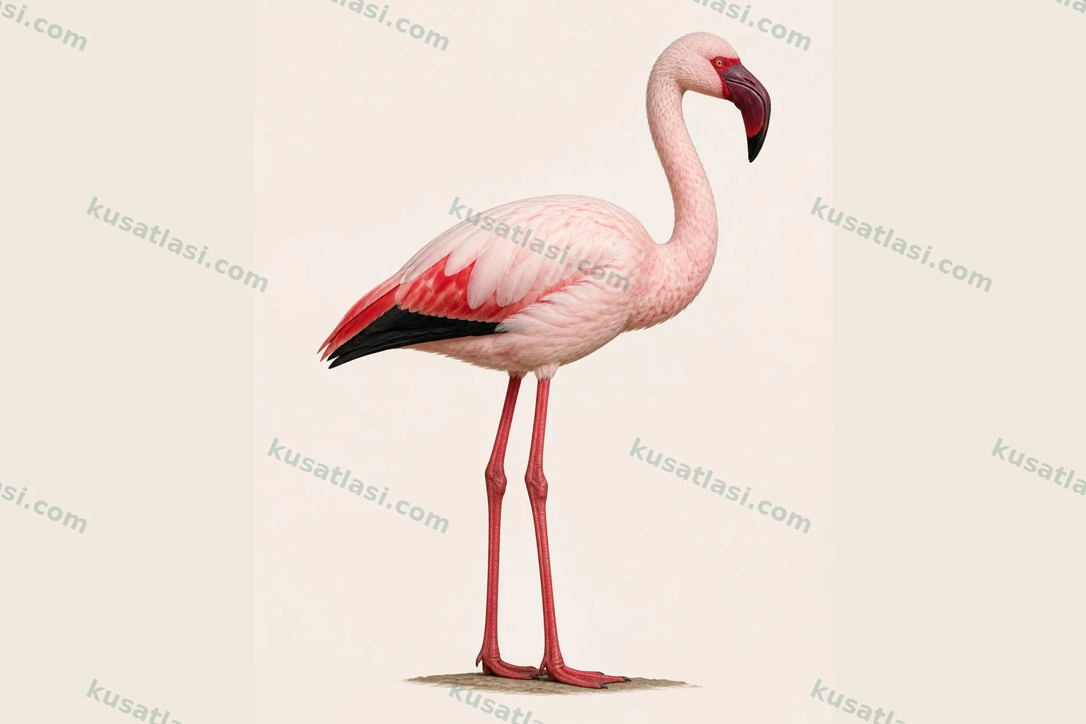 Dişi Küçük Flamingo levhası