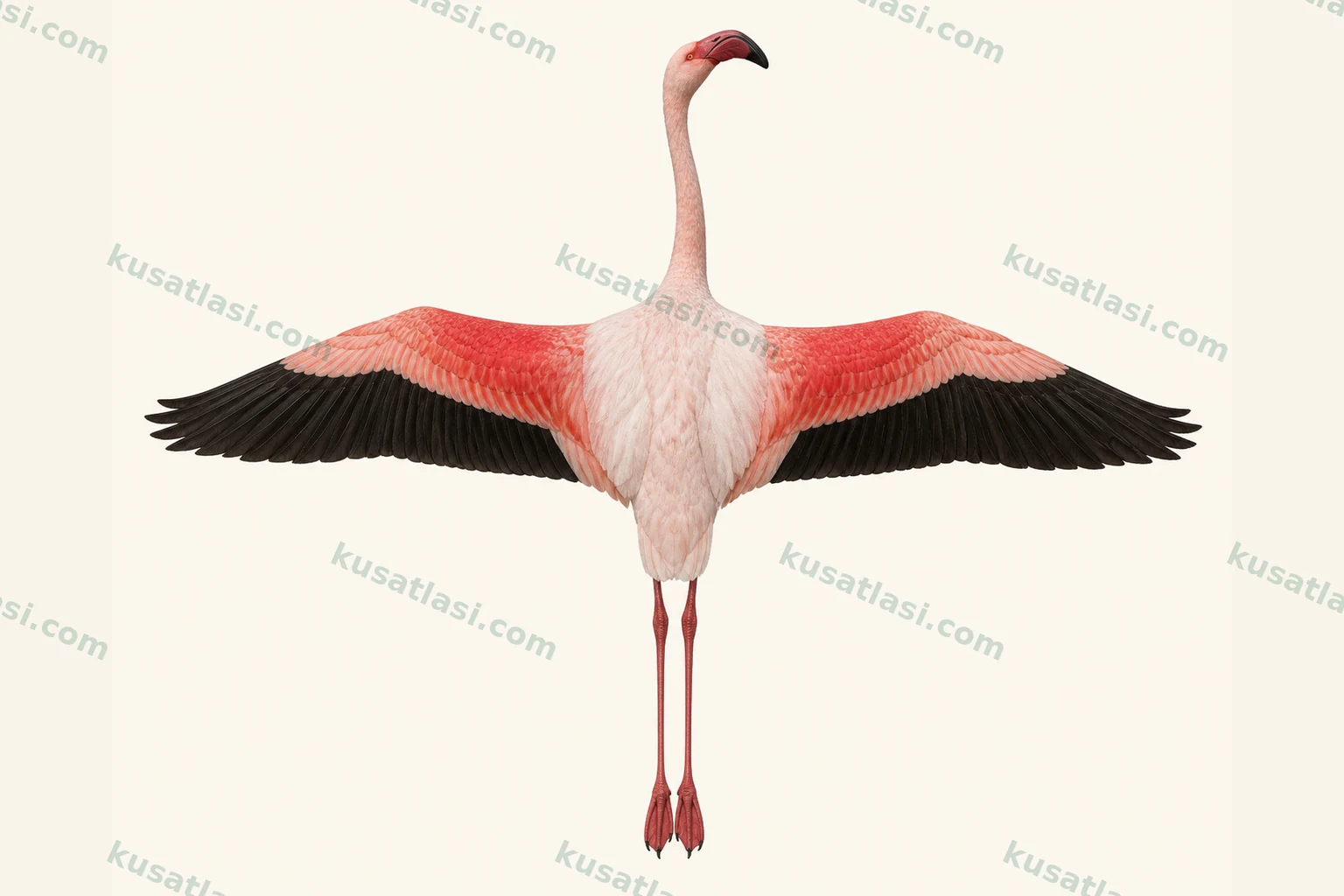 Küçük Flamingo — Kanat üstü uçuş