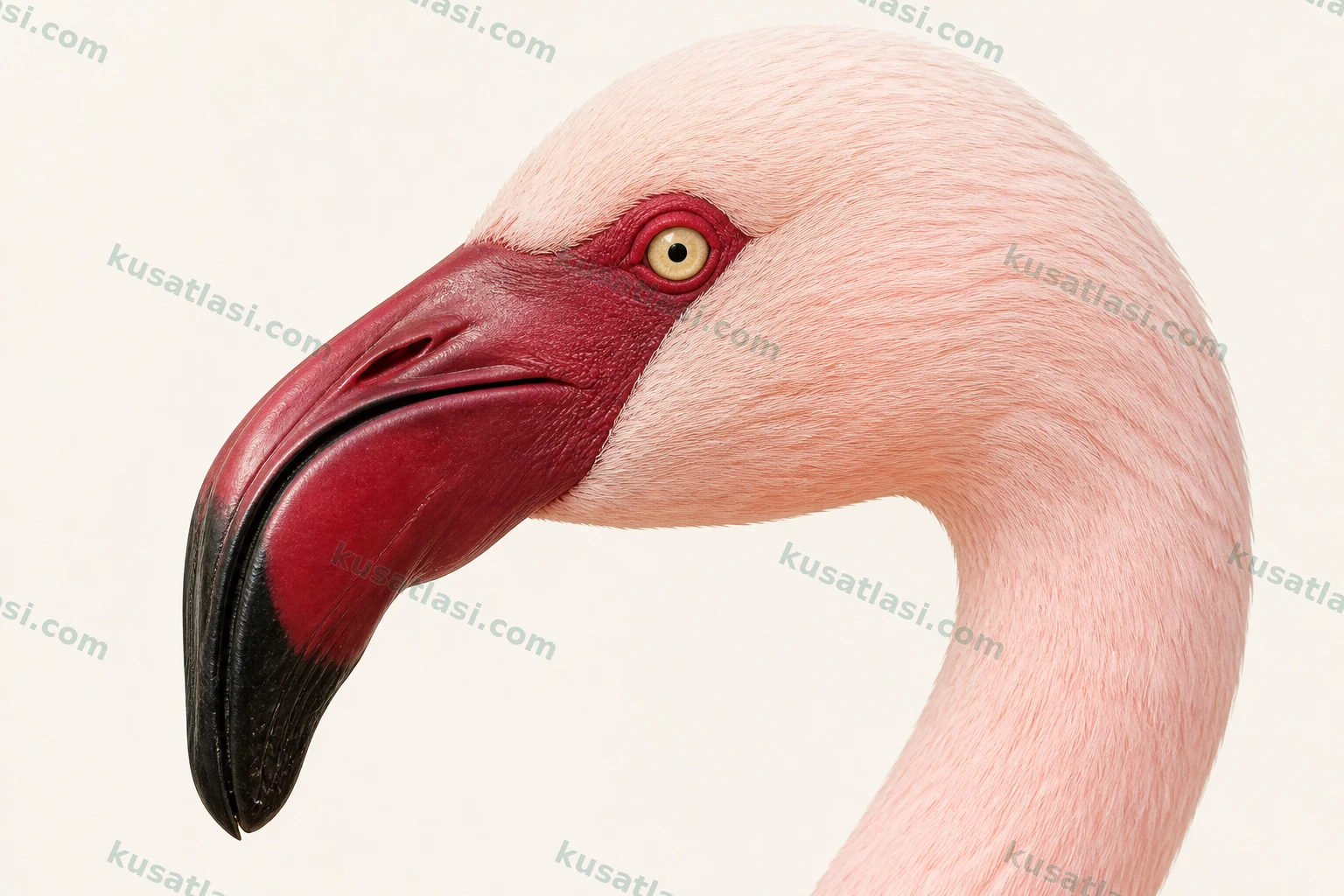 Küçük Flamingo — Kafa morfolojisi