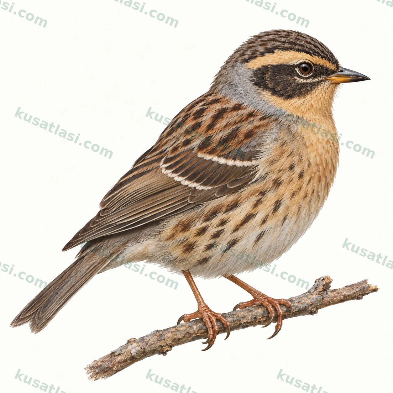 Sibirya Dağbülbülü illüstrasyonu